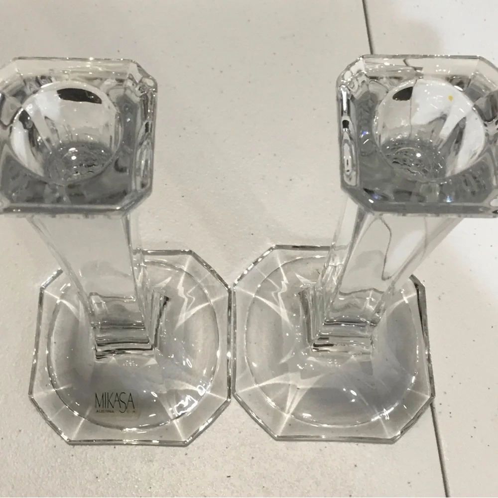 Pair of Mikasa Candle Holders 7” Made in Austria